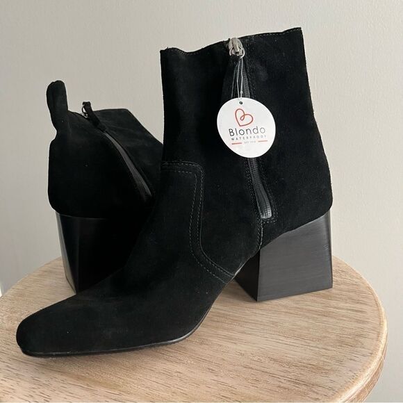 Women’s Blondo Salome Waterproof Suede Black Boots, Size 10 NWOB - Picture 6 of 10